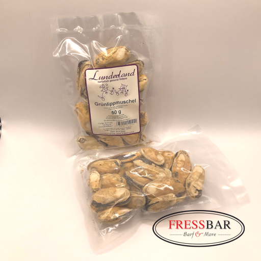 Grünlippmuschel , ganze Muschel 50g