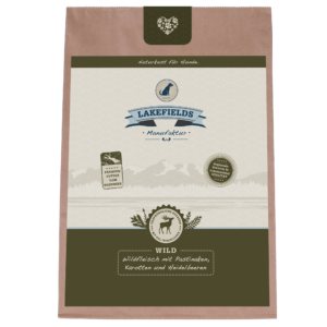 Wildfleisch mit Pastinaken, Karotten und Heidelbeeren 150g