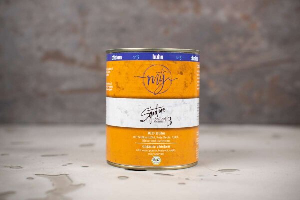 mySignature Bio - Huhn Süßkartoffel. Rote Beete. Apfel. Birne. Lichtyams